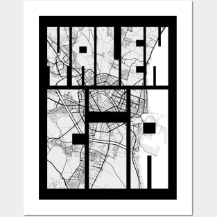 Valencia, Spain City Map Typography - Light Posters and Art